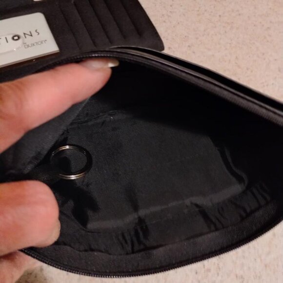 BLACK LEATHER POUCH WALLET (NWT) - Picture 4 of 10